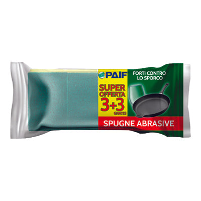 PAIF SPUGNA 3PZ PIU 3PZ OMAGGIO - Infinity Home Store