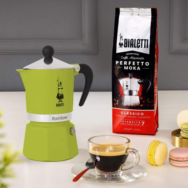BIALETTI RAINBOW CAFFETTIERA 3TZ VERDE