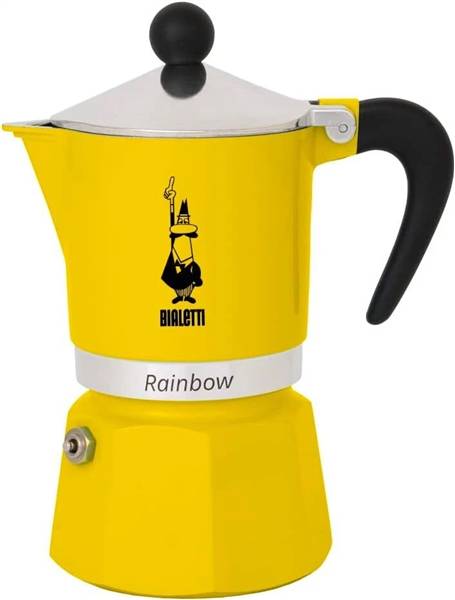 BIALETTI RAINBOW CAFFETTIERA 3TZ GIALLO 