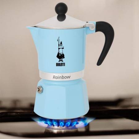 BIALETTI RAINBOW CAFFETTIERA 1TZ AZZURRA 