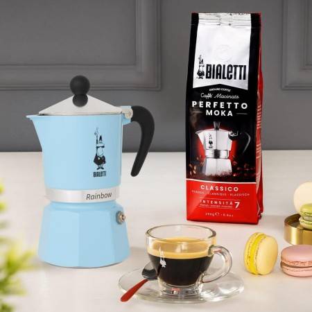 BIALETTI RAINBOW CAFFETTIERA 1TZ AZZURRA 