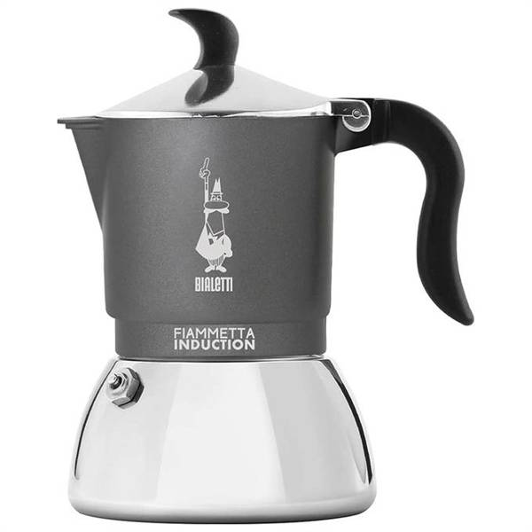BIALETTI FIAMMETTA CAFFETTIERA 4TZ INDUZ GRIGIA