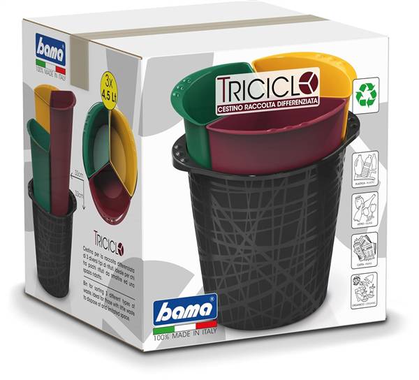 BAMA SECCHIO RACCOLTA DIFF TRICICLO 4,5L 