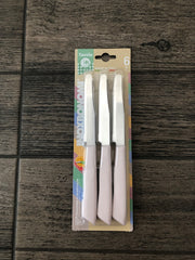 BONOMI COLTELLI TAVOLA 6PZ PASTELLO BEIG