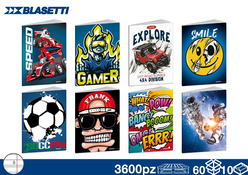 BLASETTI QUADERNO 80GR BOY RIG B