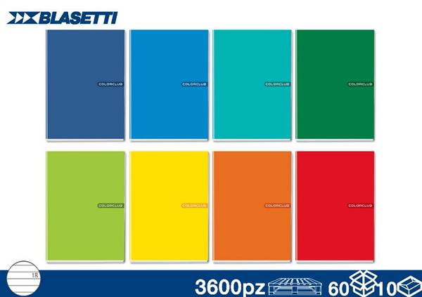 BLASETTI QUADERNO 80GR COLORCLUB RIG A 