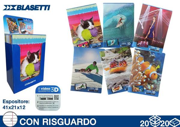 MAXI VIDEO QUADERNO 3D 20FF RIG. C 