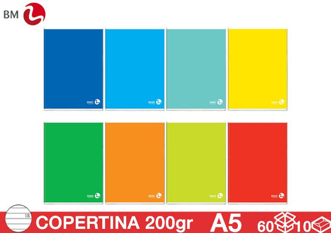 BM QUADERNO MONOCOLORE RIG 1R