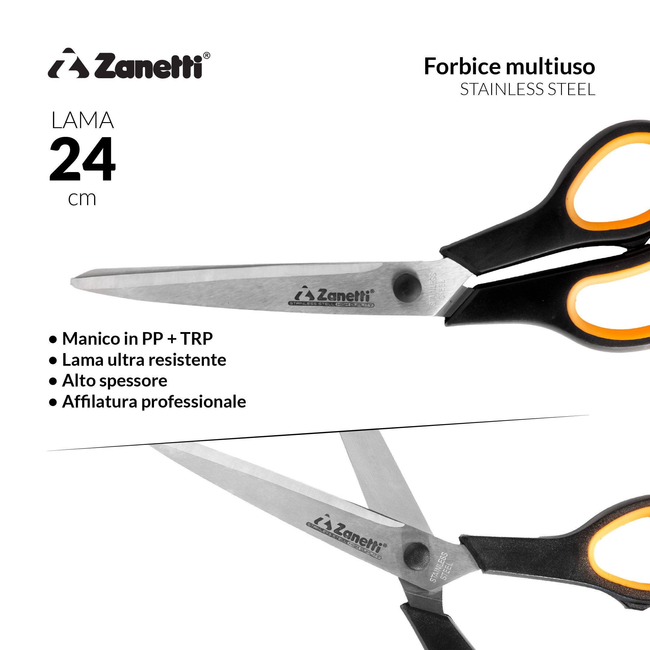 ZANETTI FORBICE MULTIUSO LAMA DA 24CM