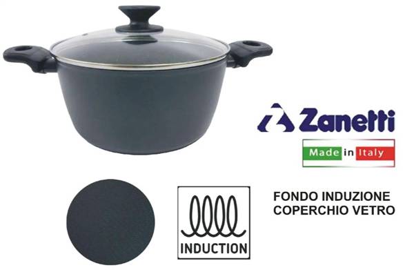 ZANETTI ETERNELLE CASSERUOLA CM.20 C/COP 