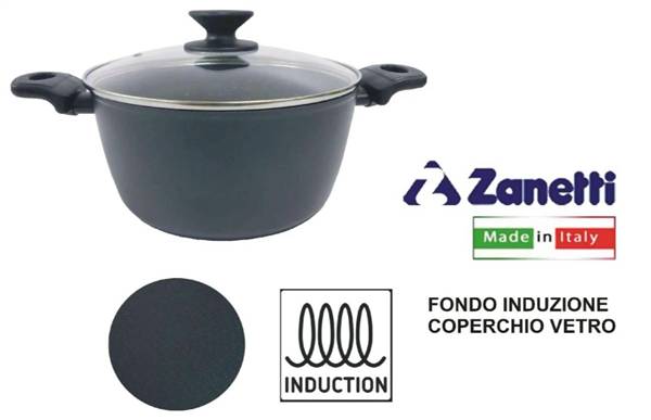 ZANETTI ETERNELLE CASSERUOLA CM.24 C/COP 