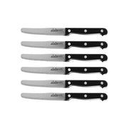 ZANETTI SET 6 COLTELLI TAVOLA RIVETTATO 