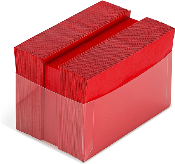 KARTOS BIGLIETTI AUGURI ROSSI 100PZ 14X9 
