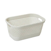 PLAST. CESTA P/PANNI RATTAN 45 WHITE 