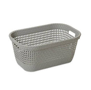 PLAST. CESTA P/PANNI RATTAN 45 GREY 