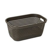 PLAST. CESTA P/PANNI RATTAN 45 BROWN 