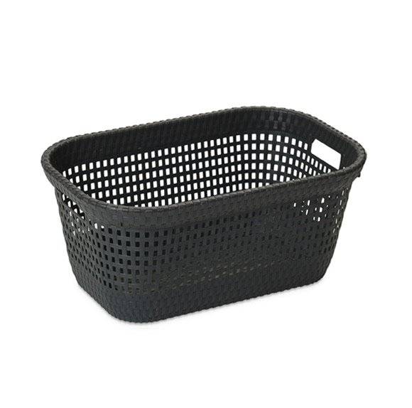 PLAST. CESTA P/PANNI RATTAN 45 ANTRACITE 