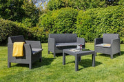 PLAST. SET 4 POSTI LEDA ANTHRACITE 
