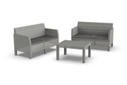 PLAST. SET 4 POSTI MATILDE SPECIAL GREY 