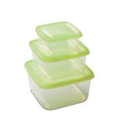 PLAST. CONTENITORE 3PZ FRIGO QUADRATO 0,5+1,5+2,5LT