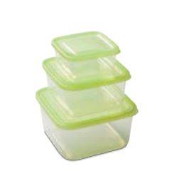 PLAST. CONTENITORE 3PZ FRIGO QUADRATO 0,5+1,5+2,5LT