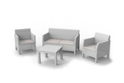 PLAST. SET 4 POSTI MATILDE BIANCO 