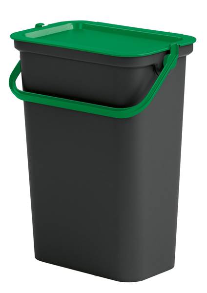 TONTARELLI PATTUMIERA 10LT MODA NERO/VER