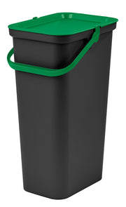 TONTARELLI PATTUMIERA 25LT MODA NERO/VER