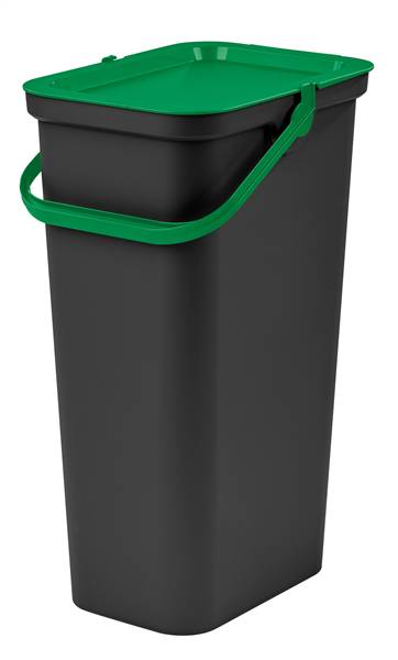 TONTARELLI PATTUMIERA 40LT MODA NERO/VER 