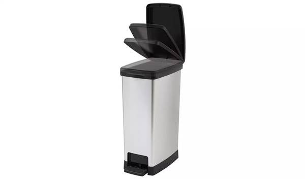 TONTARELLI PATTUMIERA ELITE 35LT SILVER 