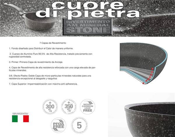 CUORE DI PIETRA BISTECCHIERA 28X28 