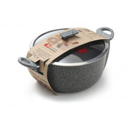 AM REGINA DI PIETRA CASSERUOLA CM.32 C/V AD INDUZIONE