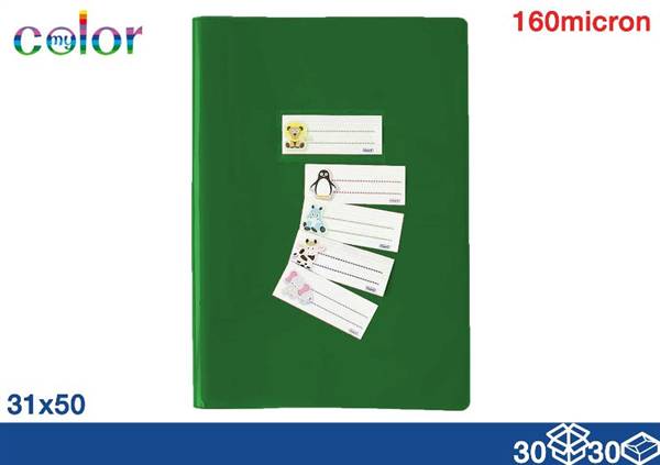 EOL COPRIQUADERNO A4 CON ALETTE VERDE 