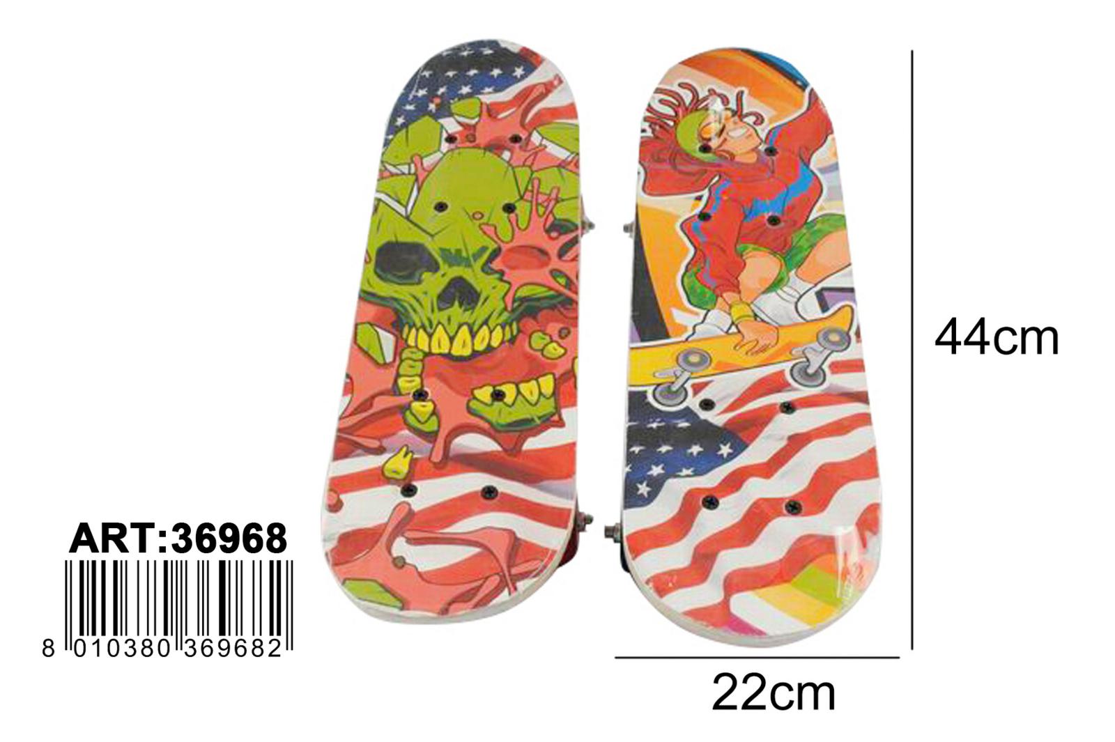 APEL SKATEBOARD 43X13CM 2SOGG. ASS.