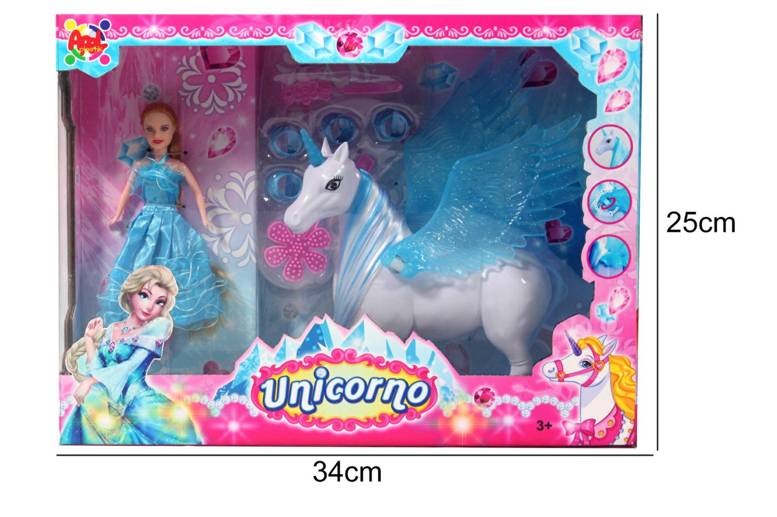 APEL SET CAVALLINO ALATO CON PRINCIPESSA