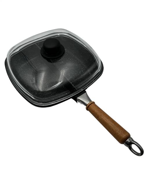 ANTIK ARS PADELLA CM.28 PS C/SCOMPARTI E COPERCHIO PYREX