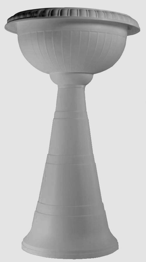 BRONZO FIORIERA VENEZIA DM.42 ALTA COLOR BIANCO