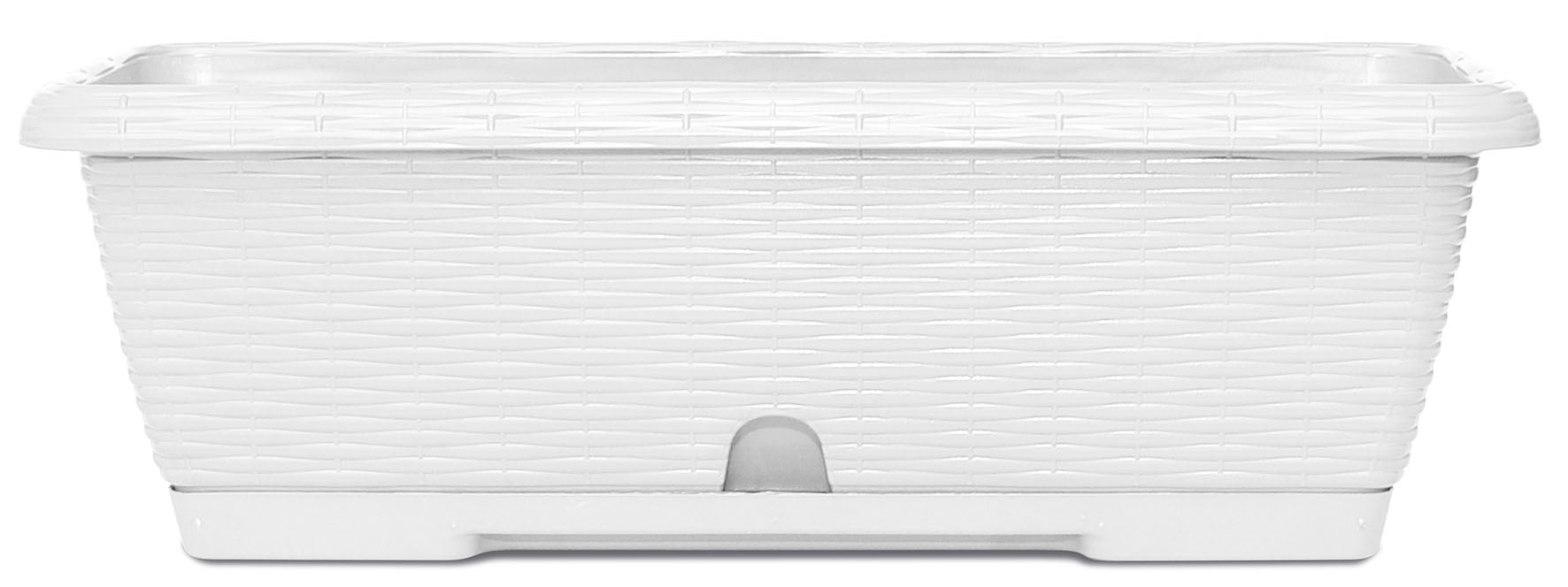 BRONZO BALCONETTA VIMINI CM.40 BIANCO