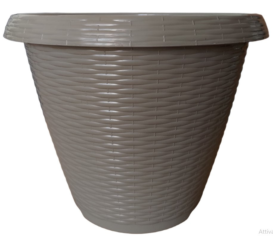 BRONZO VASO VIMINI CM.30 TORTORA
