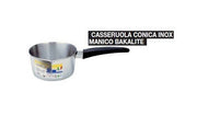GNALI CASSERUOLA CONICA CM.14 INOX M/BAK 
