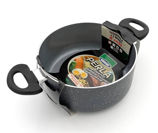 GNALI CASSERUOLA PERLA CM.22 INDUZIONE 