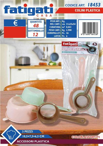 FATIGATI COLINI PLASTICA 3PZ 