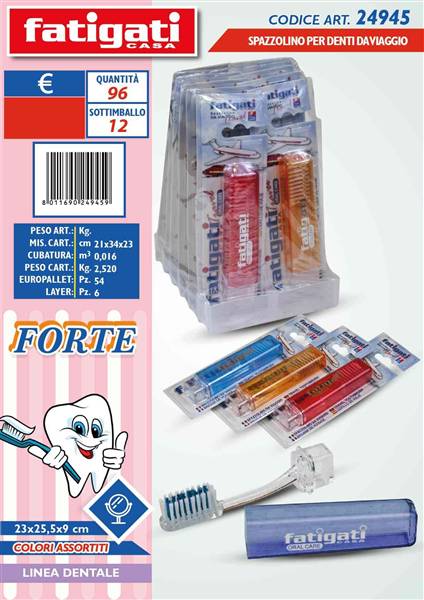FATIGATI SPAZZOLINO DENTI DA VIAGGIO F 