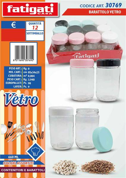 FATIGATI BARATTOLO VETRO 660ML 