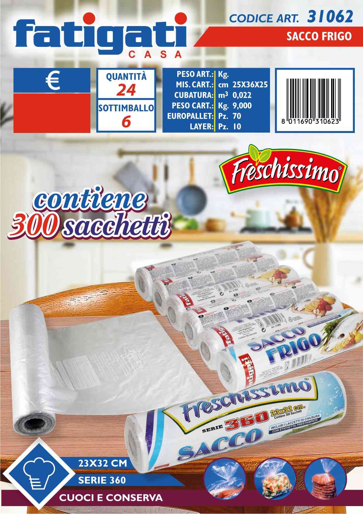 FATIGATI SACCOFRIGO CM.23X32 360FRESCHI