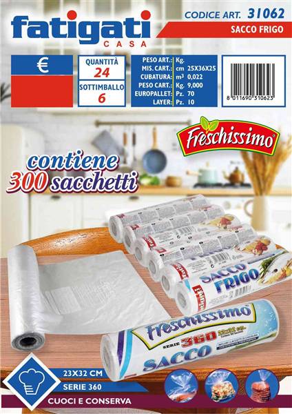 FATIGATI SACCOFRIGO CM.23X32 360FRESCHI 