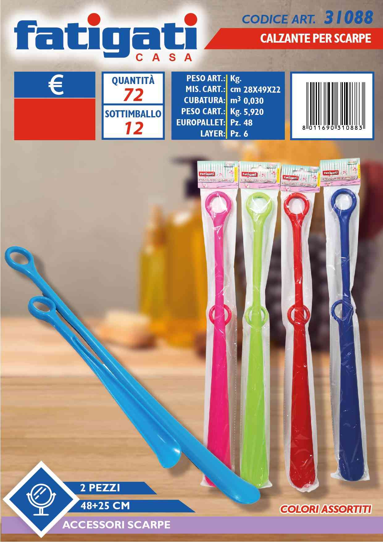 FATIGATI CALZANTE X SCARPE 2PZ 48+25 CM.