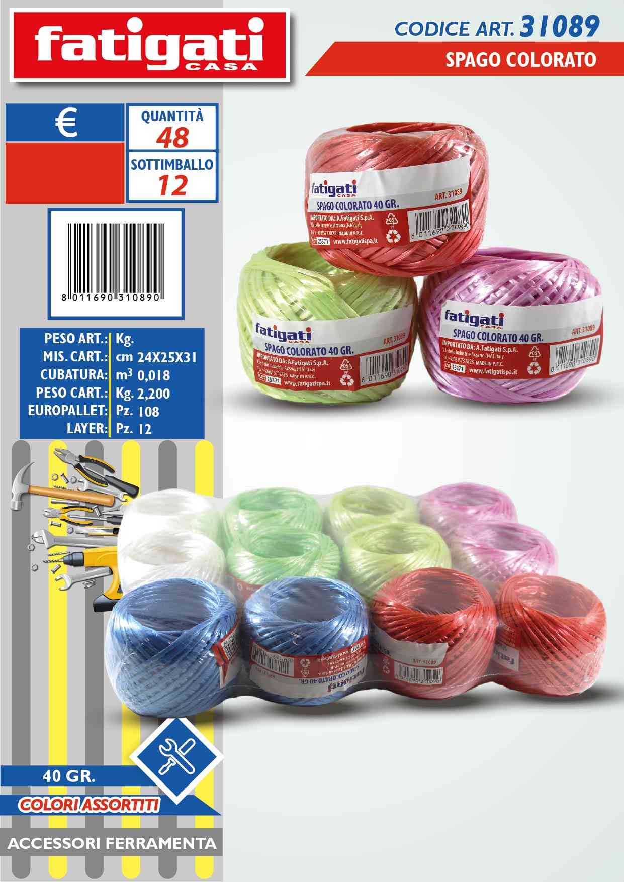 FATIGATI SPAGO COLORATO