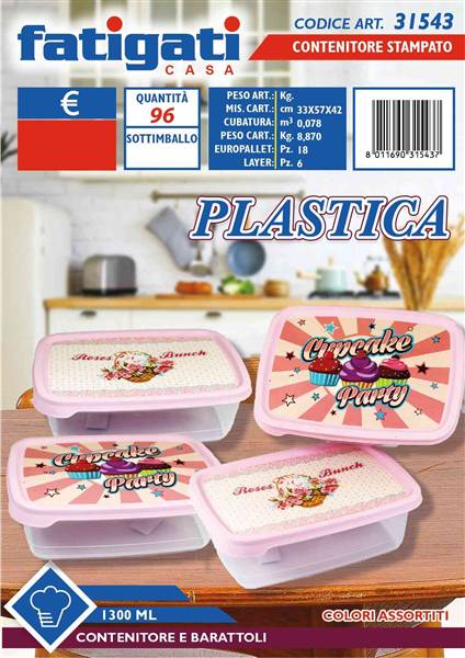 FATIGATI CONTENITORE PLASTICA 1300 ML. 