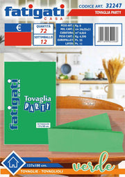 FATIGATI TOVAGLIA PARTY 137X180CM VERDE